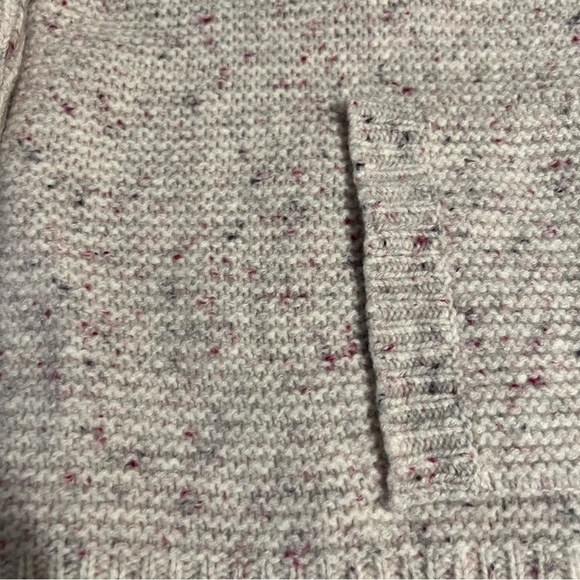 WoolOvers Multicolor Knit Turtle Neck Kangaroo Pouch Lambswool Sweater Sz S - Picture 11 of 14